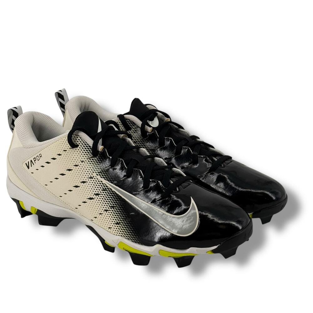 Nike Vapor Untouchable Shark 3 Football Cleats White Grey Black Mens Sz 11.5